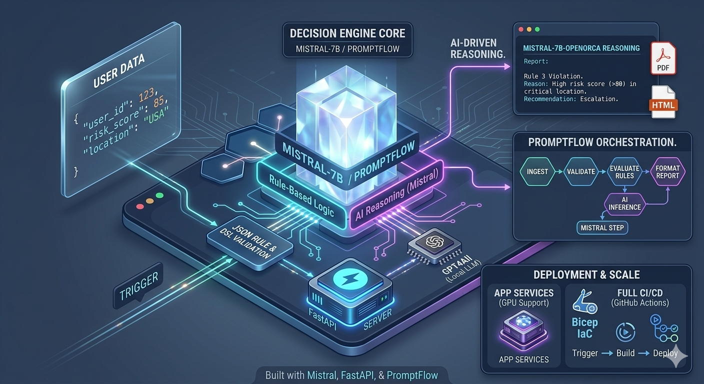 Building an AI Decision Engine with Mistral, FastAPI & PromptFlow