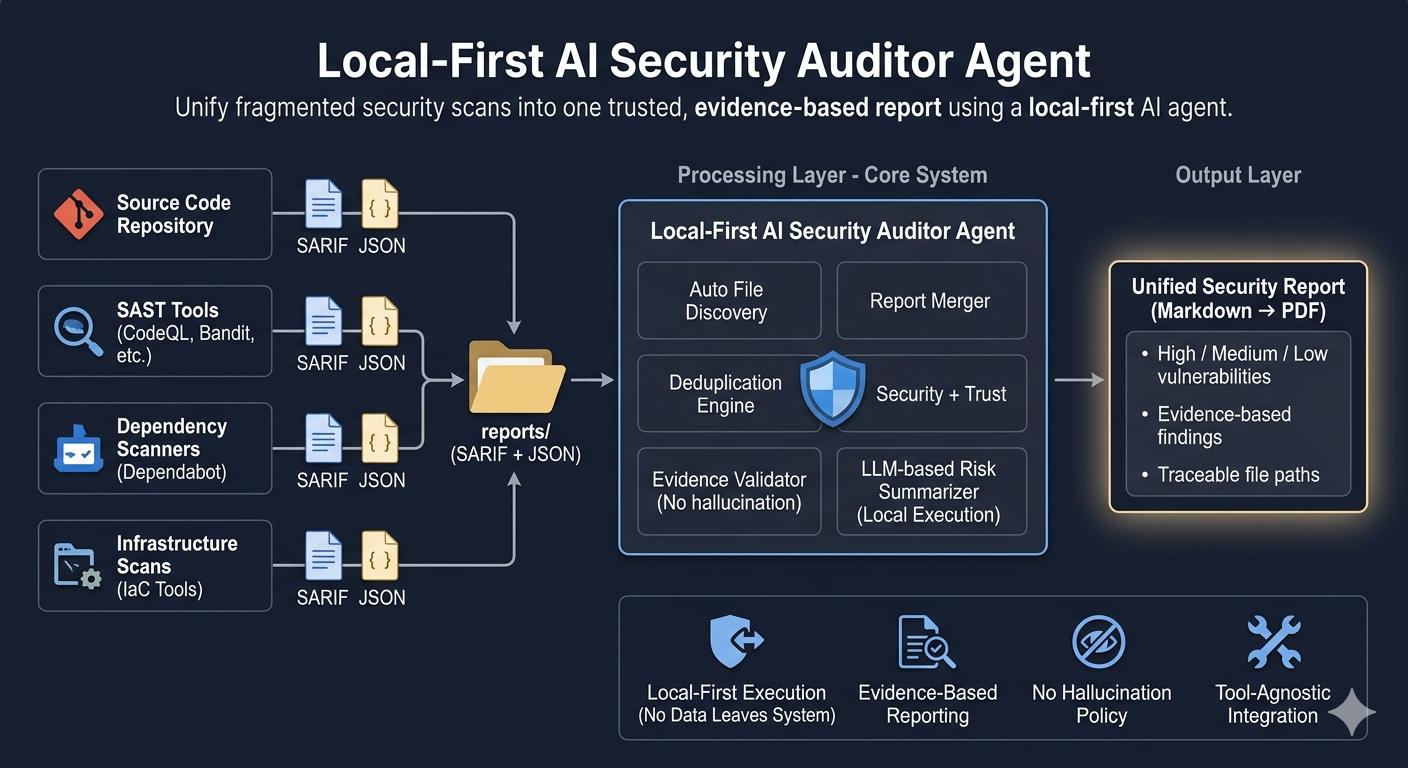 Local-First AI Security Auditor: Evidence, Not Excuses